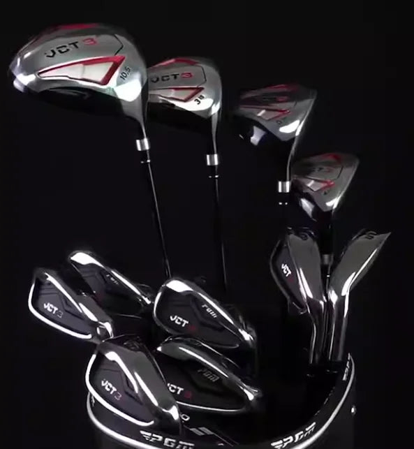 Portable Right Handed Mallet Style Golf Clubs with Bag and Accessories