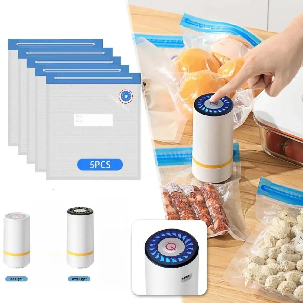 Value Lock™ Compact Vacuum Sealer – Lock in Freshness, Save Money