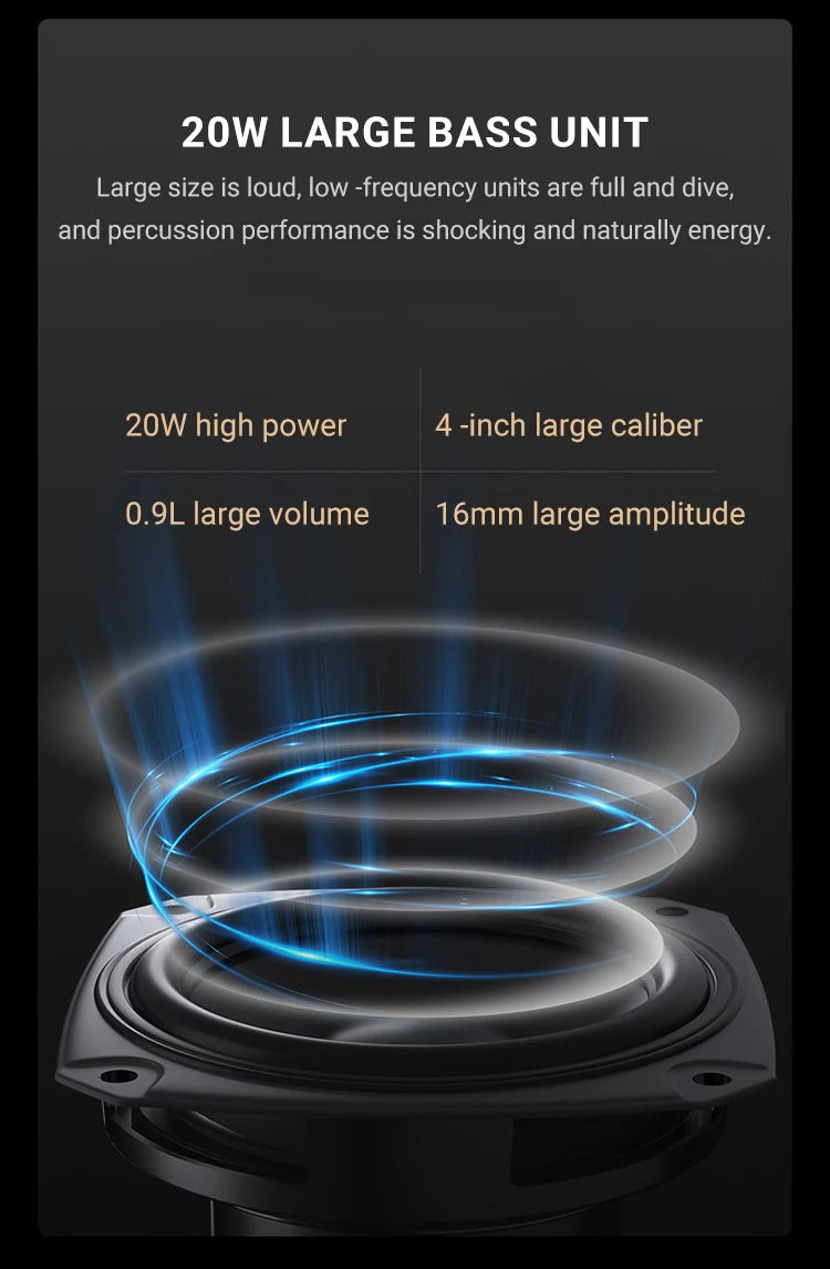 40W Portable Bluetooth Speaker – Power and Portability for Any Adventure