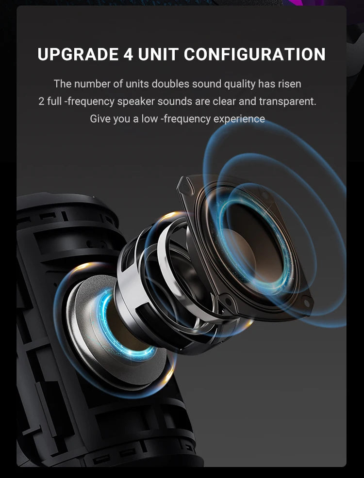 40W Portable Bluetooth Speaker – Power and Portability for Any Adventure