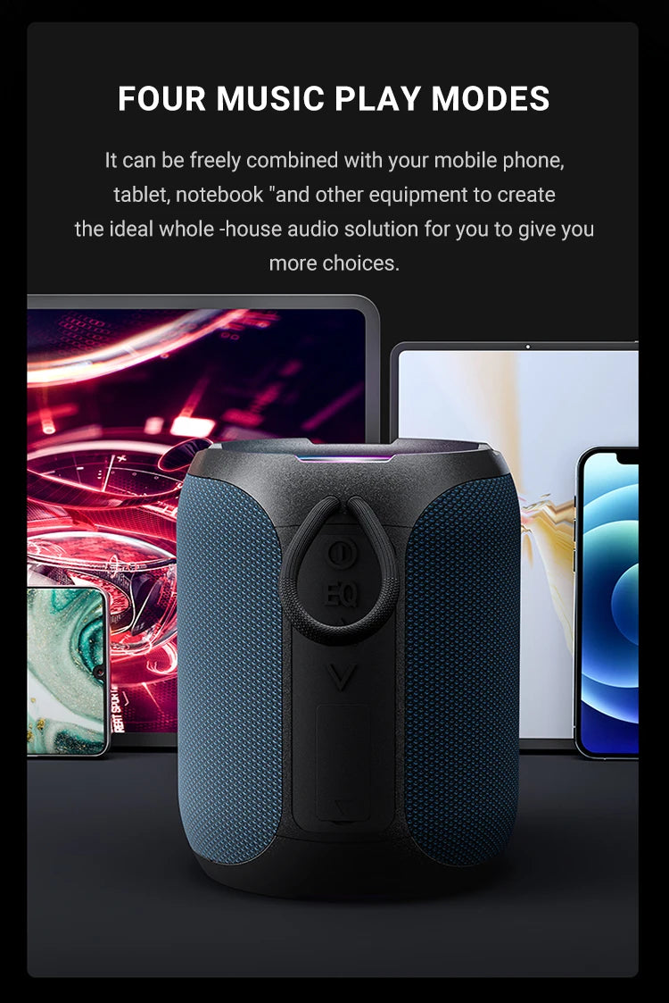 40W Portable Bluetooth Speaker – Power and Portability for Any Adventure