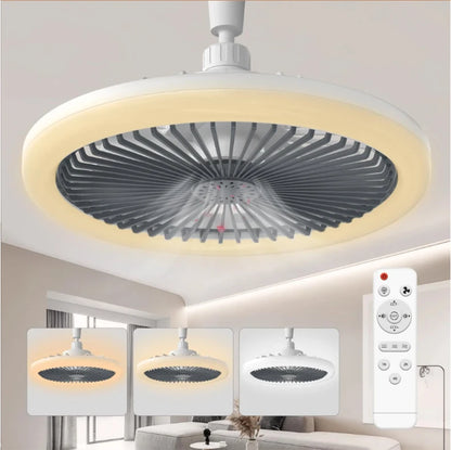 AirFlex™ 3‑in‑1 Rotatable E27 LED Ceiling Fan Light with Remote