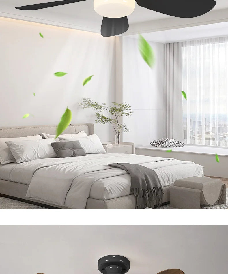 AirGlow™ 2-in-1 LED Bulb Fan with Remote – Socket Ceiling Fan Light for Home/Bedroom