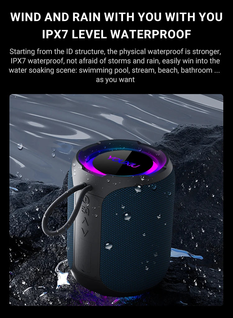 40W Portable Bluetooth Speaker – Power and Portability for Any Adventure