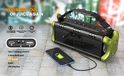 W-KING 50W Bluetooth Speaker: The Ultimate Outdoor Party Powerhouse