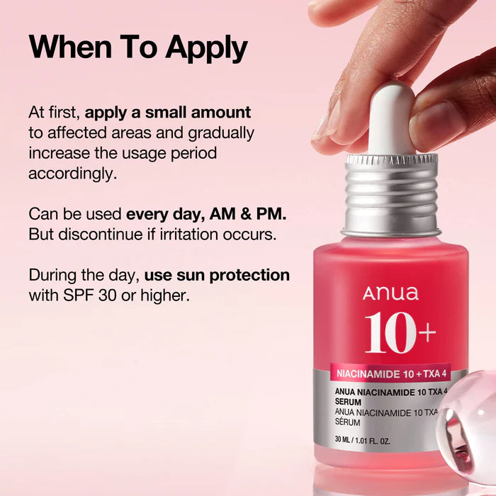 Niacinamide 10 TXA 4 Serum for Brightening and Dark Spots.